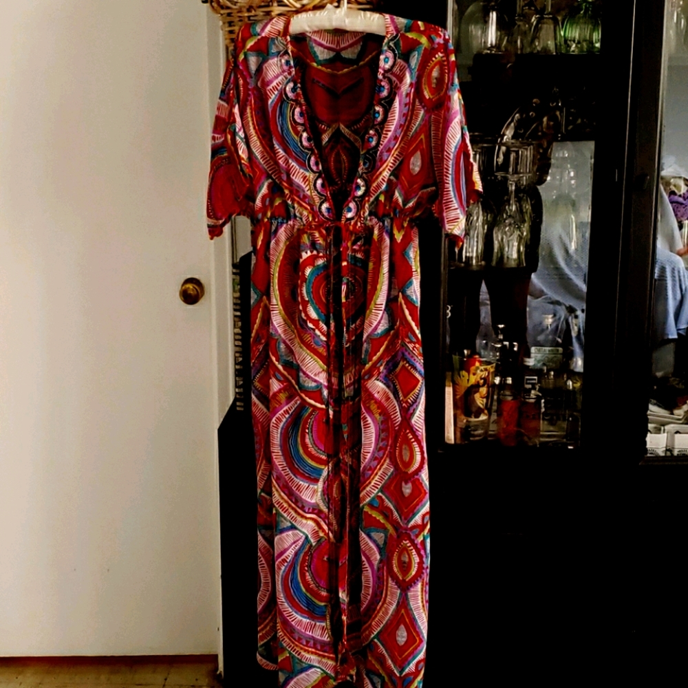 Summer chic Duster cover up maxi